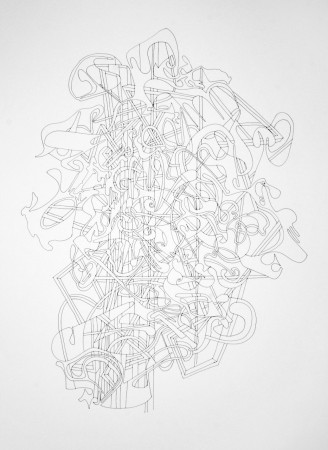 100x73cm, pen on paper